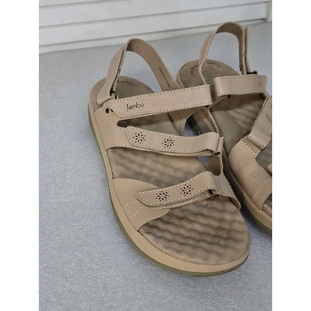 Jambu Ruby Sandal Women's Sandal Light Tan Size 10 EXCELLENT Pre-loved Condition